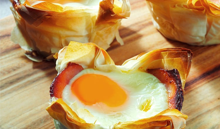 Egg and Bacon Pies For A Yummy Breakfast
