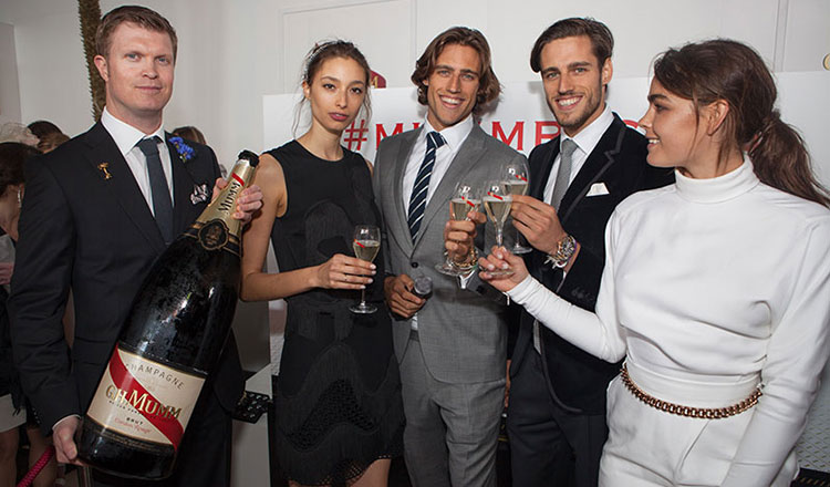 Celebs Popping Bottles at G.H.MUMM On Derby Day