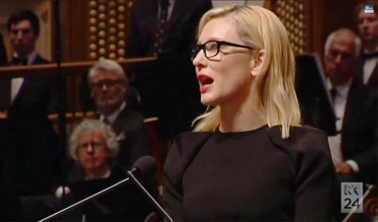 Cate Blanchett Delivers Moving Eulogy to Gough Whitlam