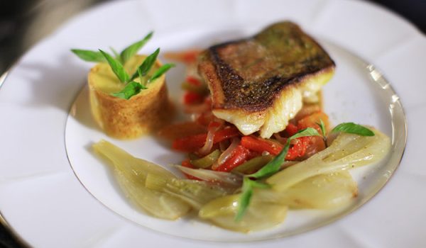 Chef Michel Roux's Pan Fried Red Snapper With Piperade & Aioli Sauce