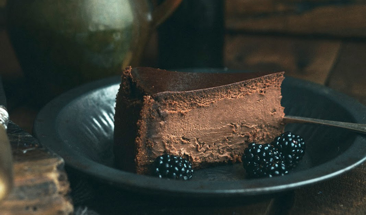 Valentines Day Recipes Dark Chocolate Cheesecake 