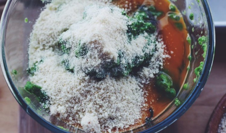 Pea & Ricotta Fritter Salad