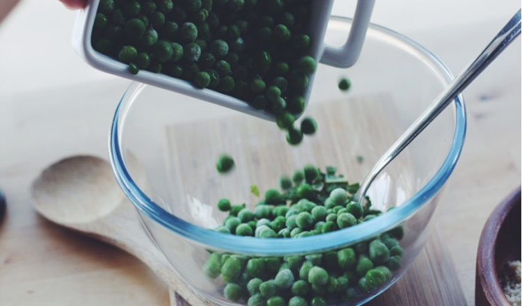Pea & Ricotta Fritter Salad