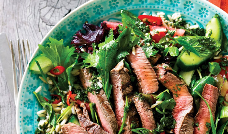 Beef Rump With Lime & Watermelon Salad
