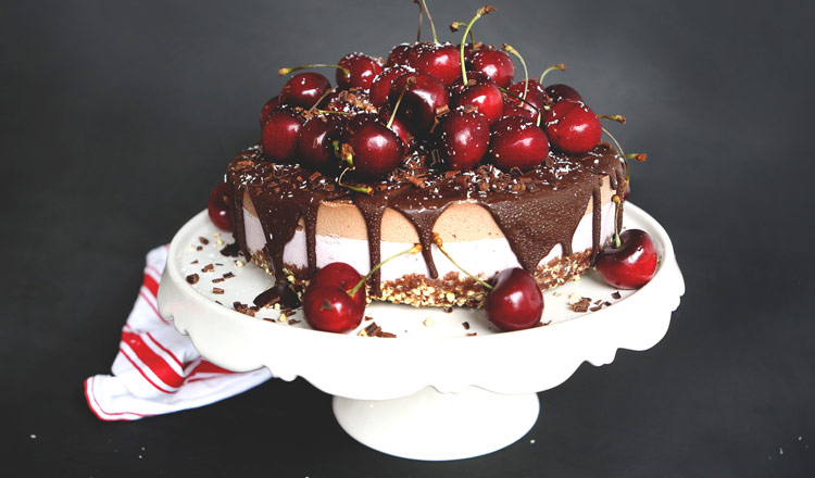 Raw Black Forest Chocolate Cake