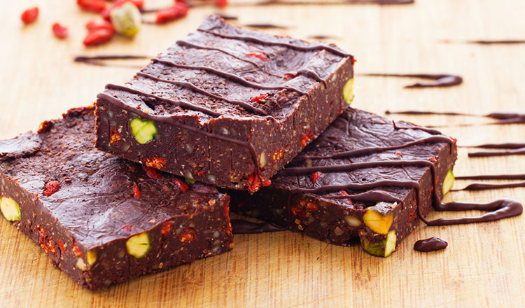 Healthy Frosted Raw Brownies