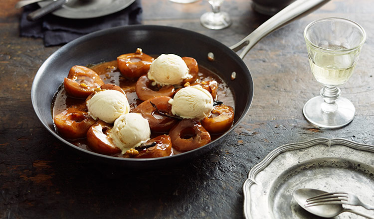 Guillaume Brahimi - Roasted Pears With Salted Caramel Sauce