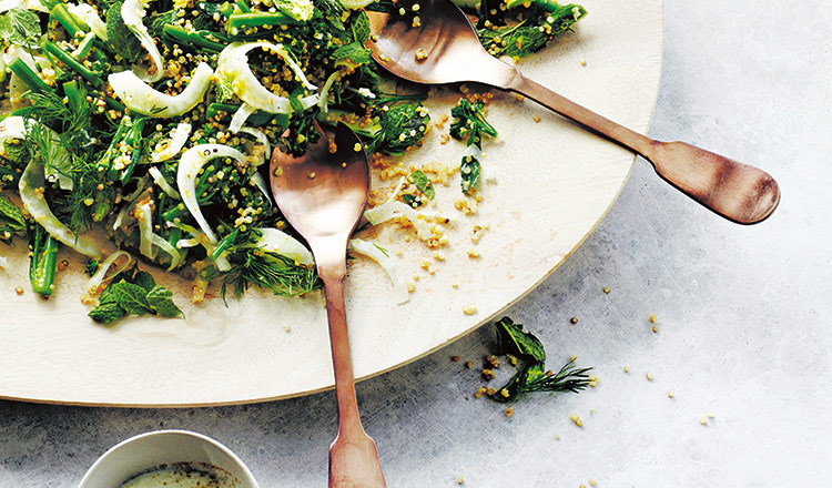 Quinoa, Broccolini & Asparagus Salad