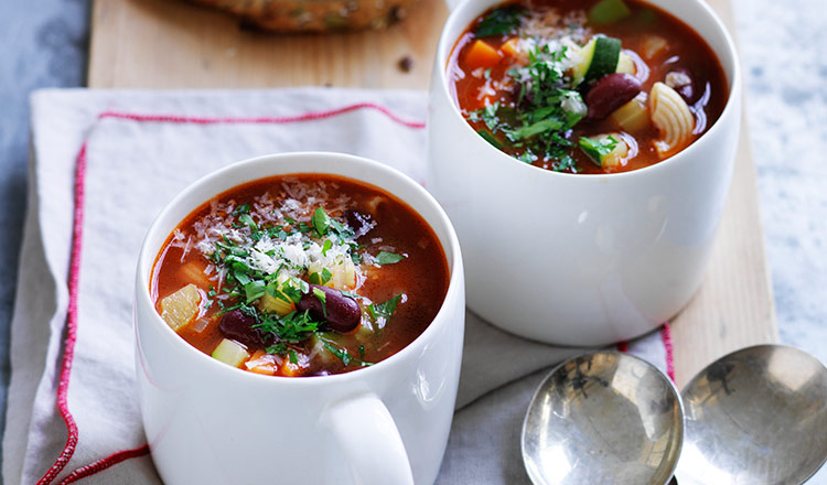 Minestrone Soup With Red Kidney Beans