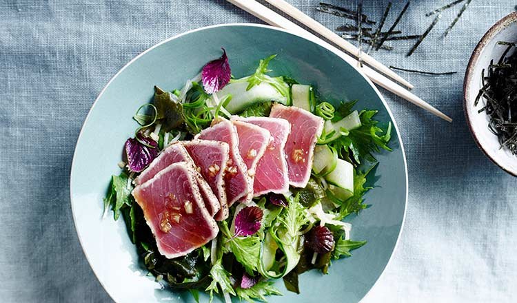 Seafood Recipe Japanese Tuna Salad With Bonito Dressing