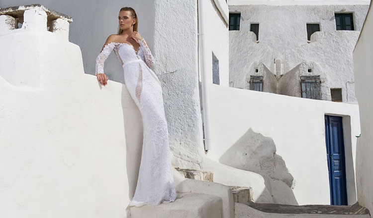 Santorini Bridal Style: 7 Goddess Gowns