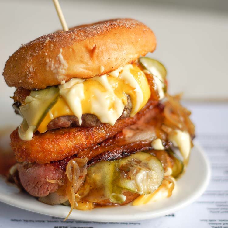 Death by Donut Burger by Bob from @thejugernauts 