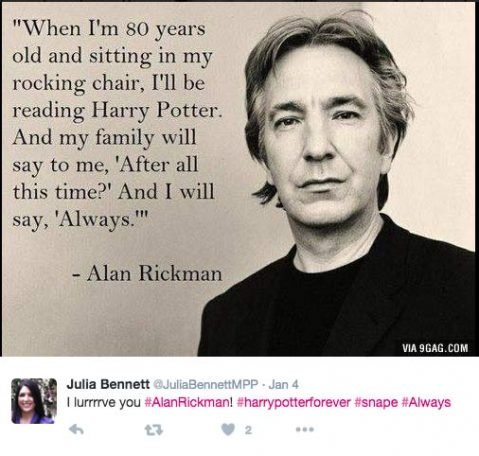 Harry Potter Fans Pay Tribute To Alan Rickman At Platform 9 3/4 Harry Potter Fans Pay Tribute To Alan Rickman At Platform 9 3/4