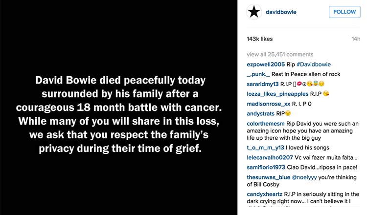 David Bowie Dies At Age 69