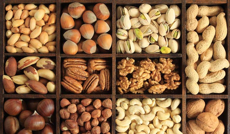 nuts are great for magnesium and fitness