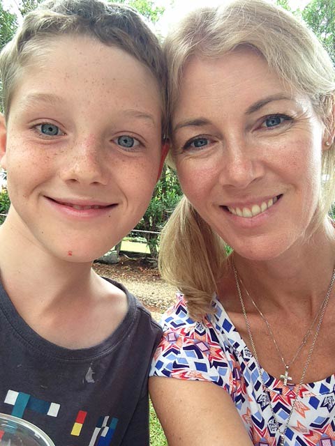 Mum's brave cycle to save her son cancer