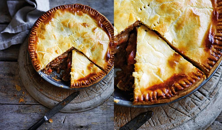 Beef & Guinness Pie With Sour Cream Pastry