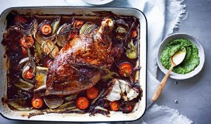 Six-Hour Slow-Roasted Lamb Shoulder With Rosemary Jus