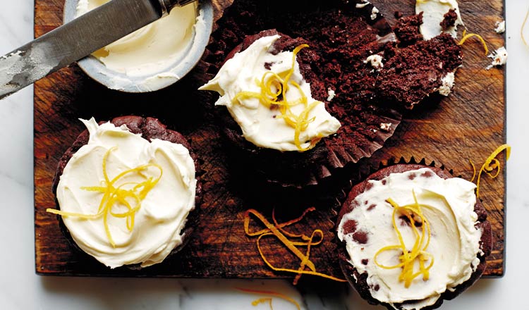 Healthy Chocolate, Beetroot And Orange Cupcakes