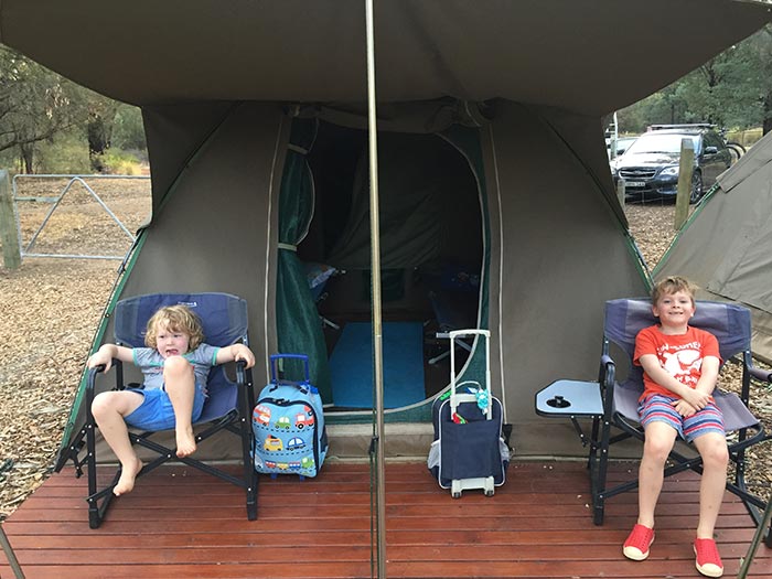 Glamping it up at the Western Plains Zoo