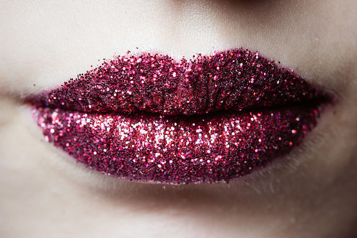 glitter lips haute couture