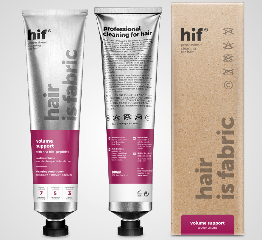 hif (hair is fabric) volume support cleansing conditioner - RRP $50.00