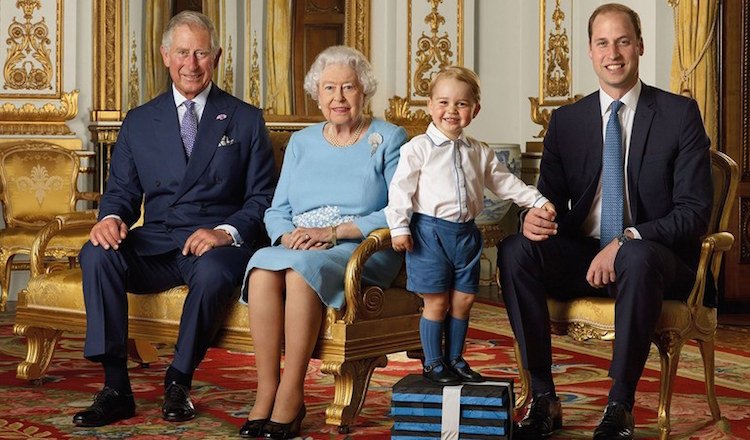 Family portrait during Queen Elizabeth II 90th birthday