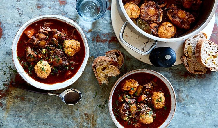 Oxtail, Mushroom And Dumpling Soup Recipe