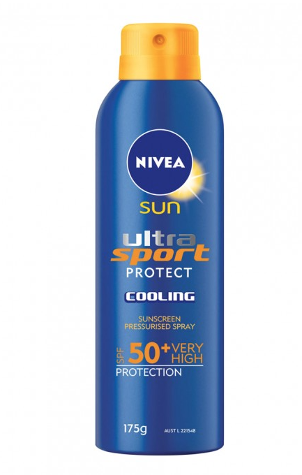 Nivea Ultra Sport Protect Cooling SPF50+ Spray - RRP $17.99