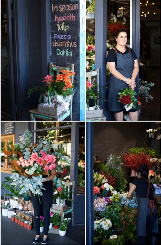 Jodie McGregor at Jodie McGregor's Flowers in Sydney's Annandale. Styling and photography: Lisa Tilse
