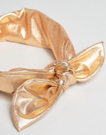 Metallic twist bandeau