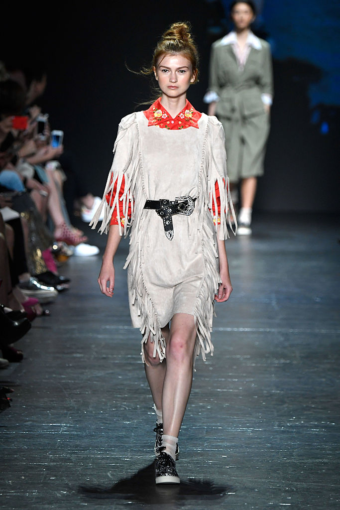 Models sashay their way down the runway in Vivienne Tams new age ...