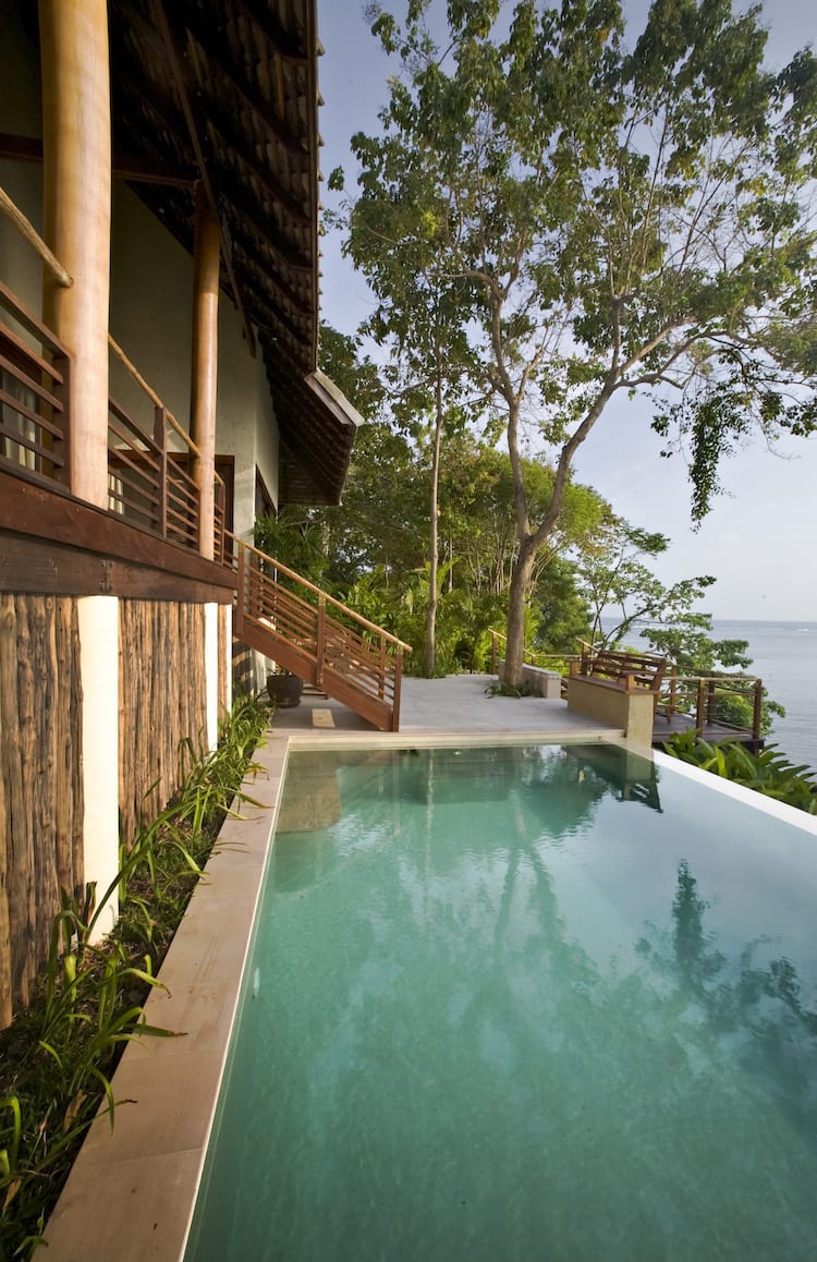 Beach front villa with pool