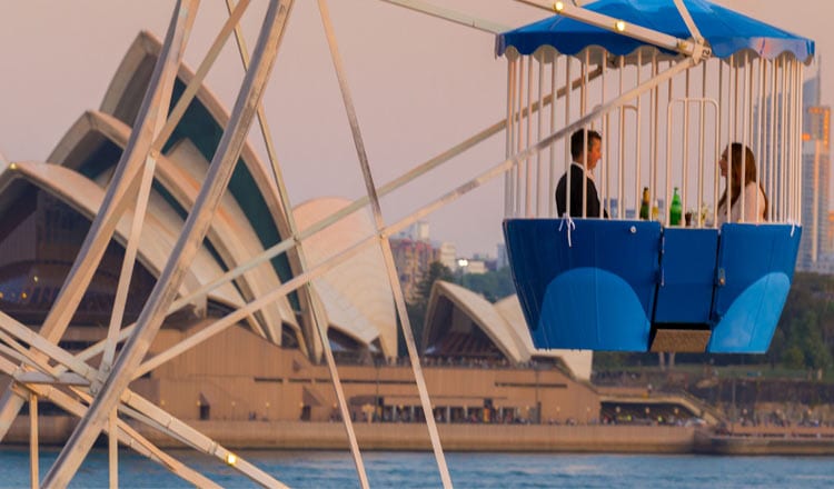 Luna Park Ferris Wheel dining Sydney