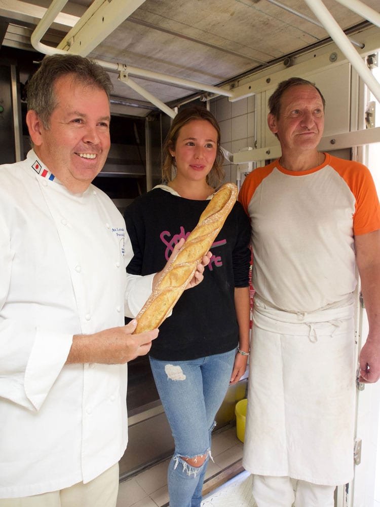 Victoria with Pascal and Jean-Pierre.