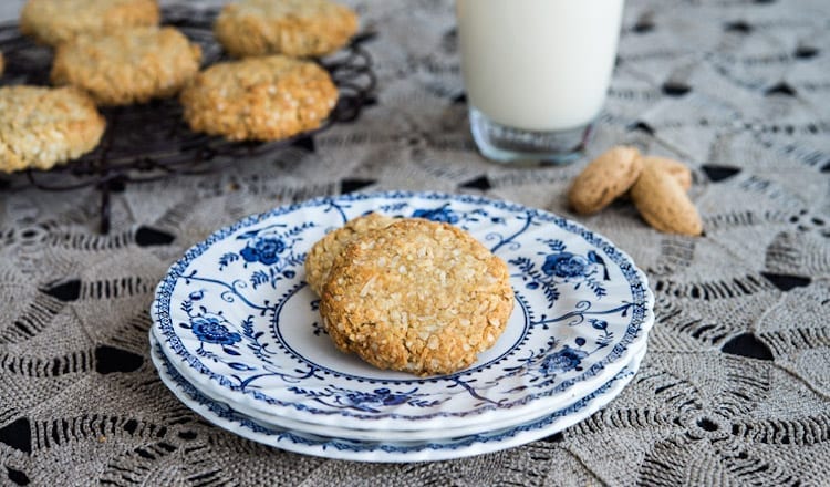 Easy to Make Gluten Free Anzac Biscuit Recipe With Almonds
