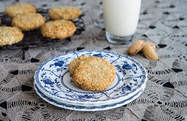 Celebrate National Almond Day Anzac Biscuits Recipe