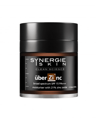 Beat Acne With Zinc: Synergie Skin UberZinc Moisturiser contains a whopping 21% Zinc to soothe stressed out skin. 