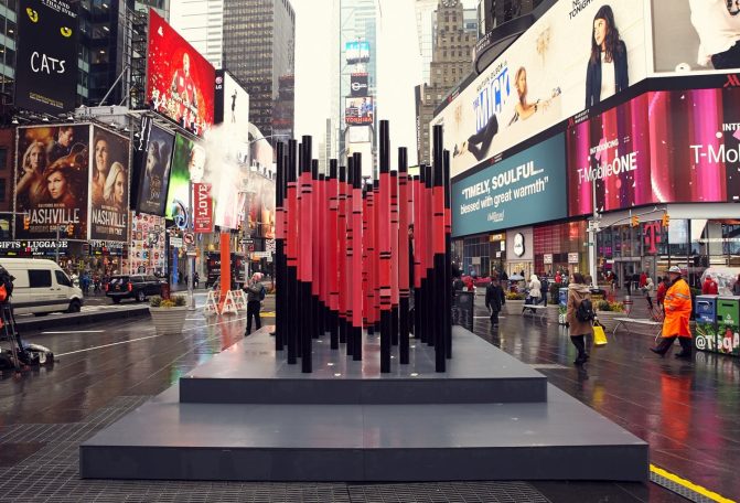 New York, Times Square, Valentine's Day