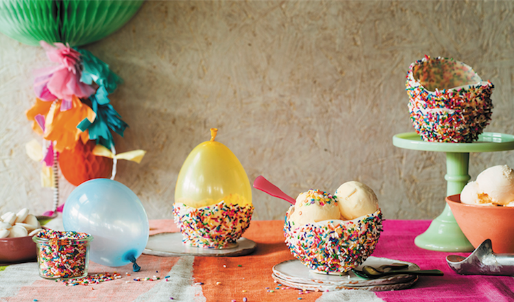 Sweet! Celebrations: Chocolate Sprinkle Ice Cream Bowls