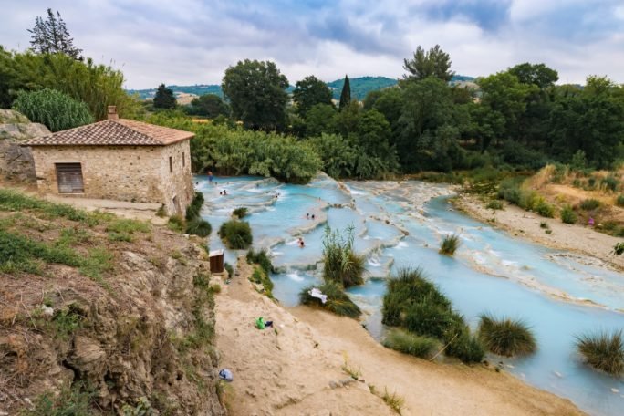 Saturnia, spa, swim