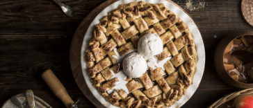 Deep dish caramel apple pie