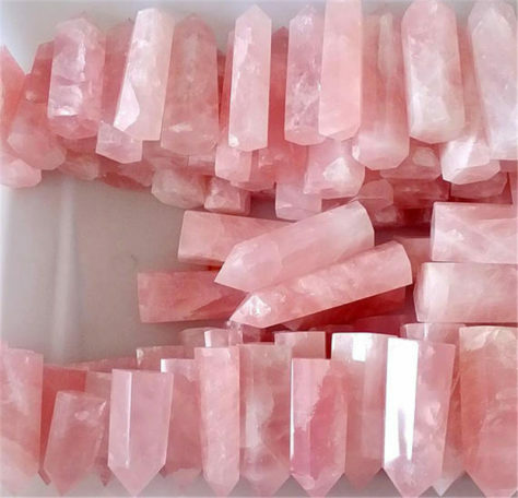 rose quartz, crystals 
