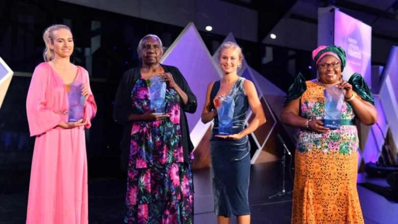 Isobel Marshall, Miriam-Rose Ungunmerr-Baumann, Grace Tame, and Rosemary Kariuki