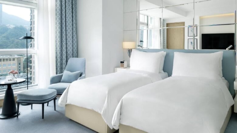 Hotel room at Lanson Place, Causeway Bay, Hong Kong