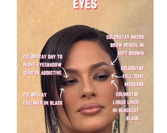 Ashley Graham's Golden Globes Makeup