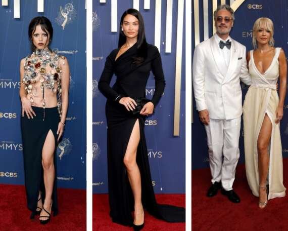 Emmy Award Fashion Trends splits