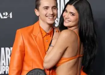 Kylie Jenner Orange Dress