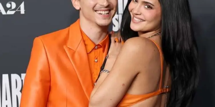 Kylie Jenner Orange Dress