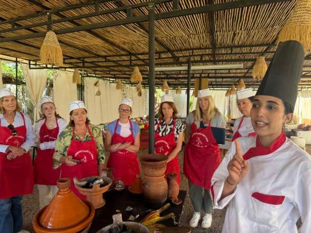 Lyndey Milan's hands on cooking class at am organic farm in Morocco